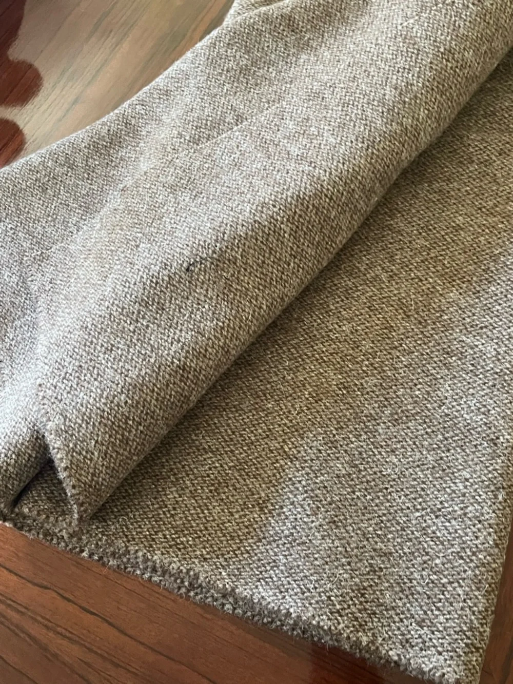 Designer Heavy Duty Textured Harris Tweed fabric- Neutral Taupe